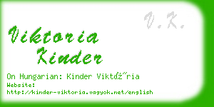 viktoria kinder business card